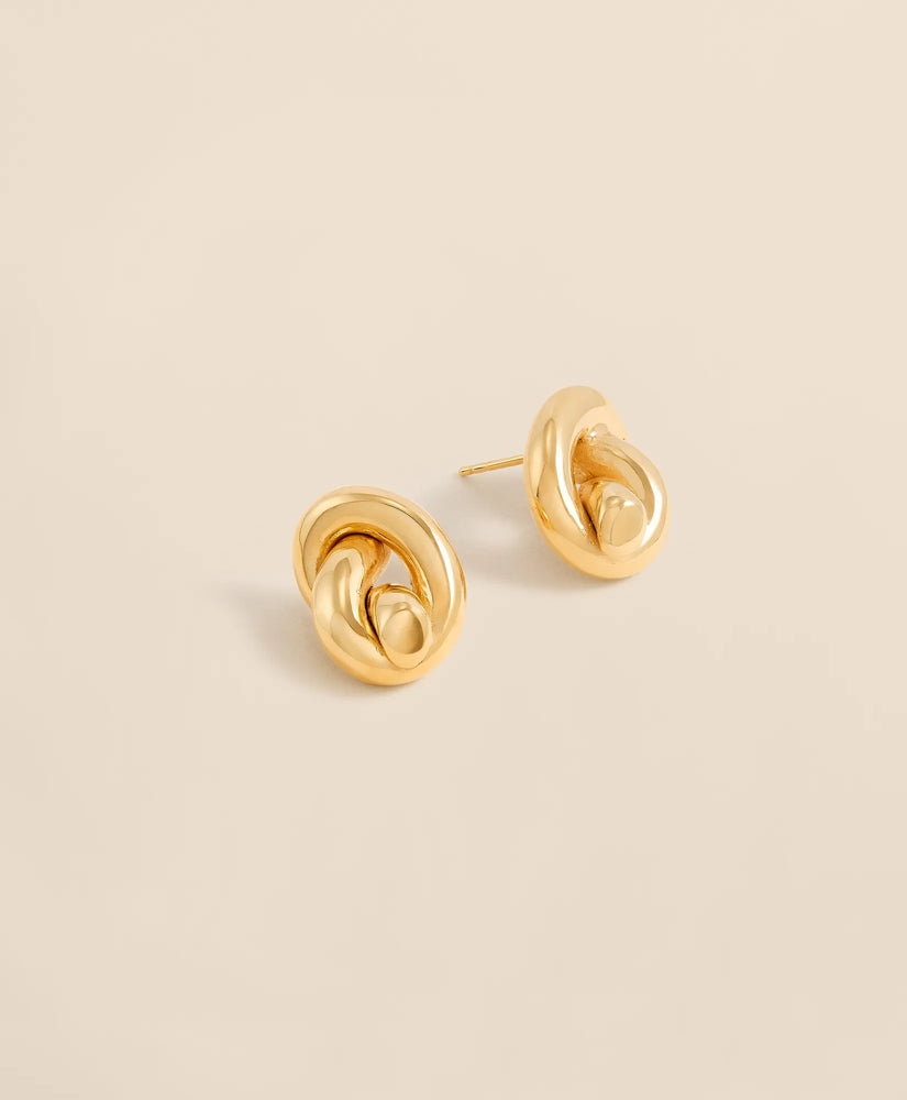 14k Gold Stud Earrings / Brooks Brothers Women