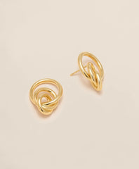 14k Gold Triple Hoop Earrings / Brooks Brothers Women