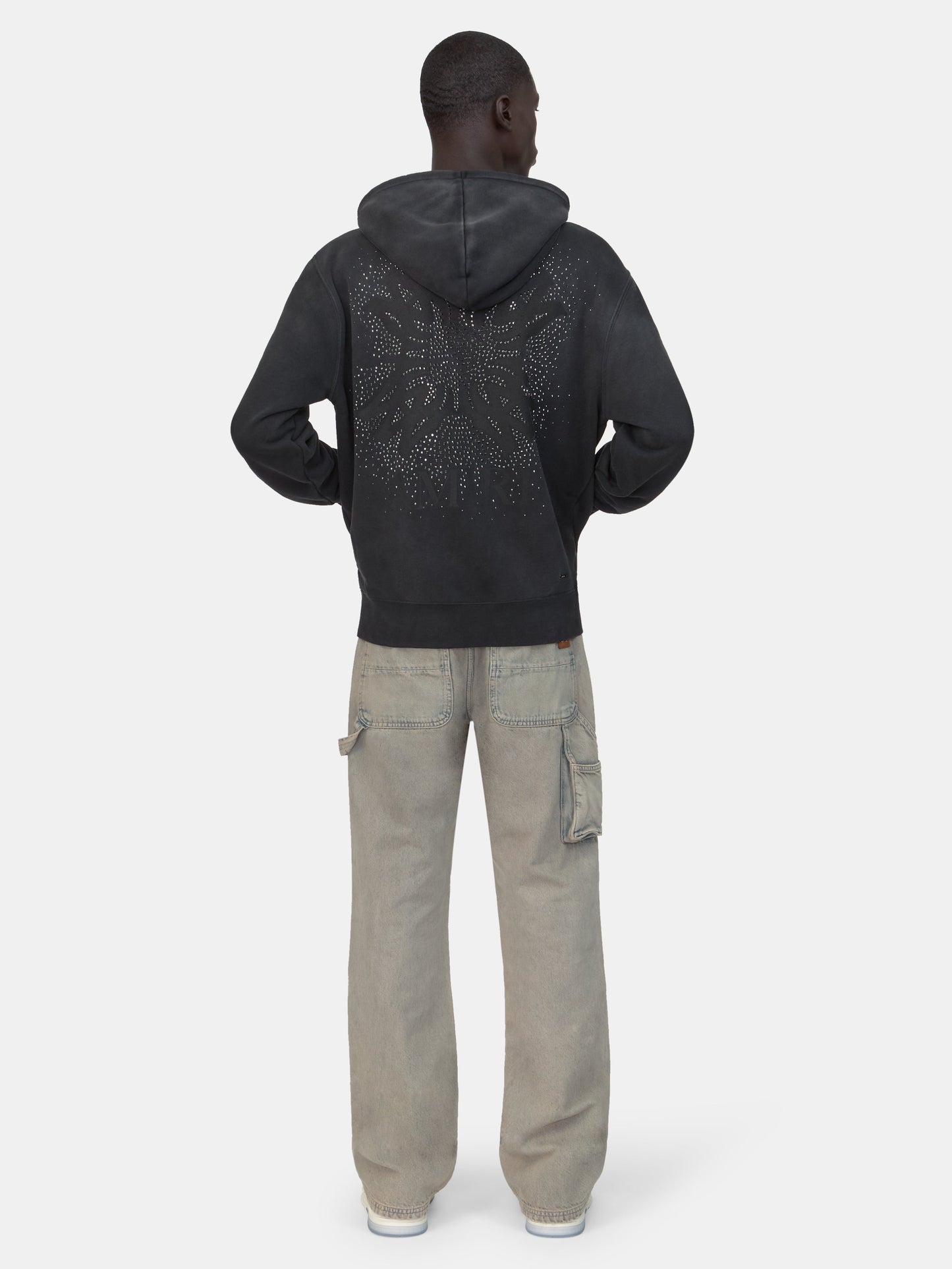 Ma Quad Crystal Zip Hoodie - Black | Amiri Special Offer
