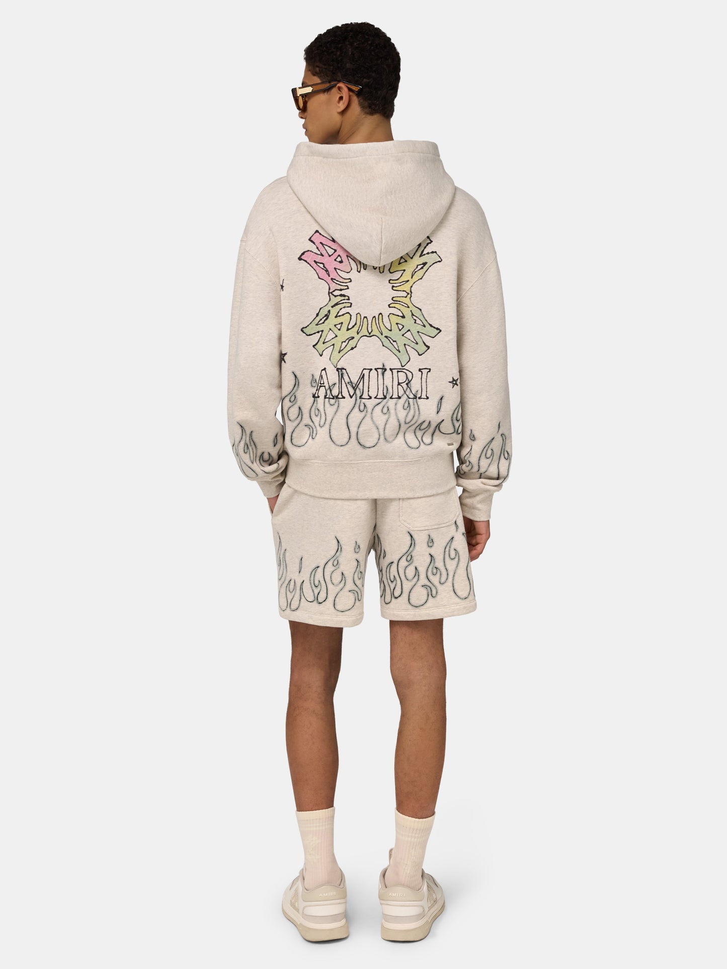 Ma Quad Flames Sweatshort - Ivory | Amiri Featured