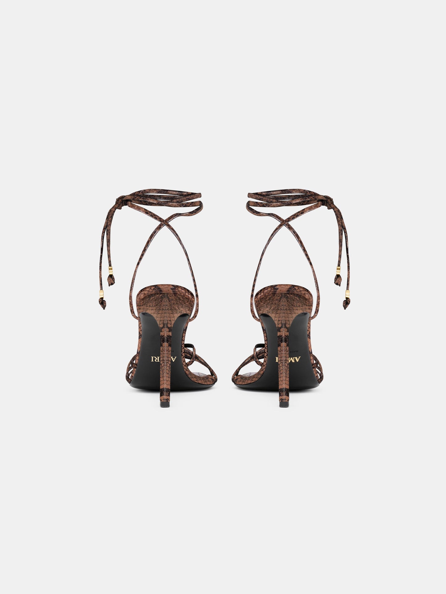 Snake Ma Heeled Sandal - Brown | Amiri Great Deal