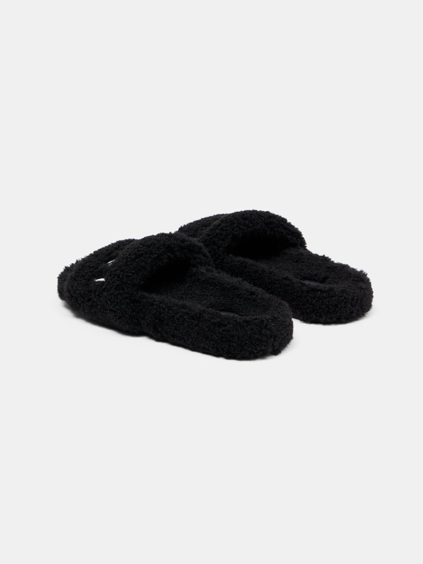 Amiri Shearling Slide - Black | Amiri Best Seller