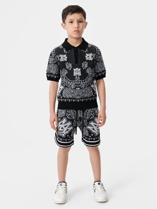 Bandana Polo - Black | Amiri Affordable