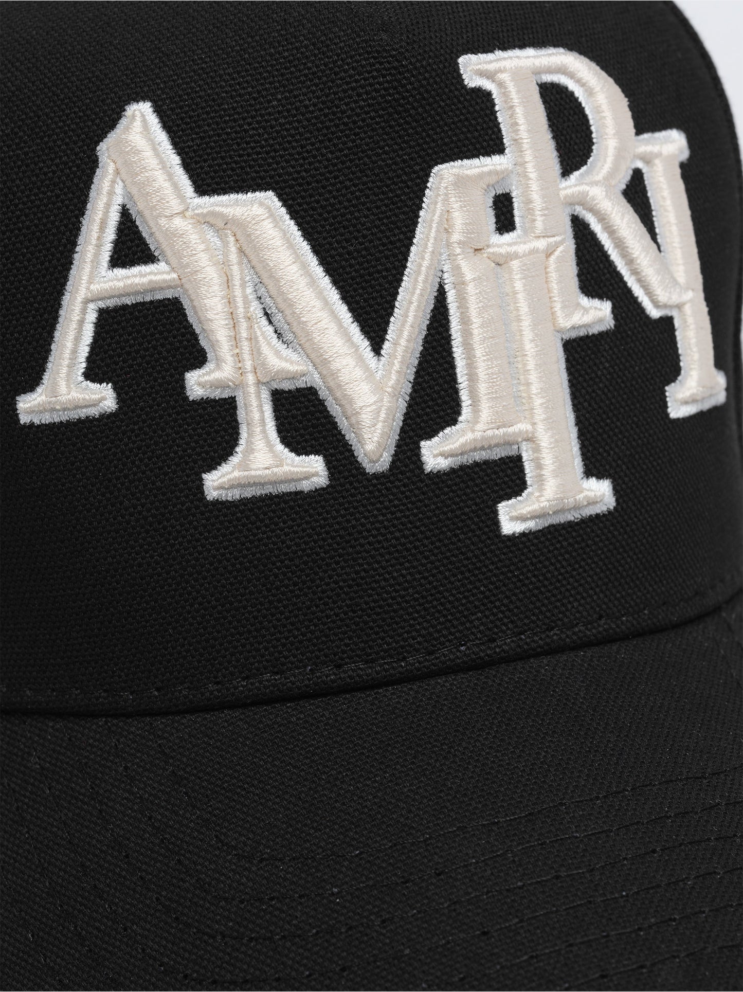 Staggered Amiri Canvas Hat - Black | Amiri Special Offer