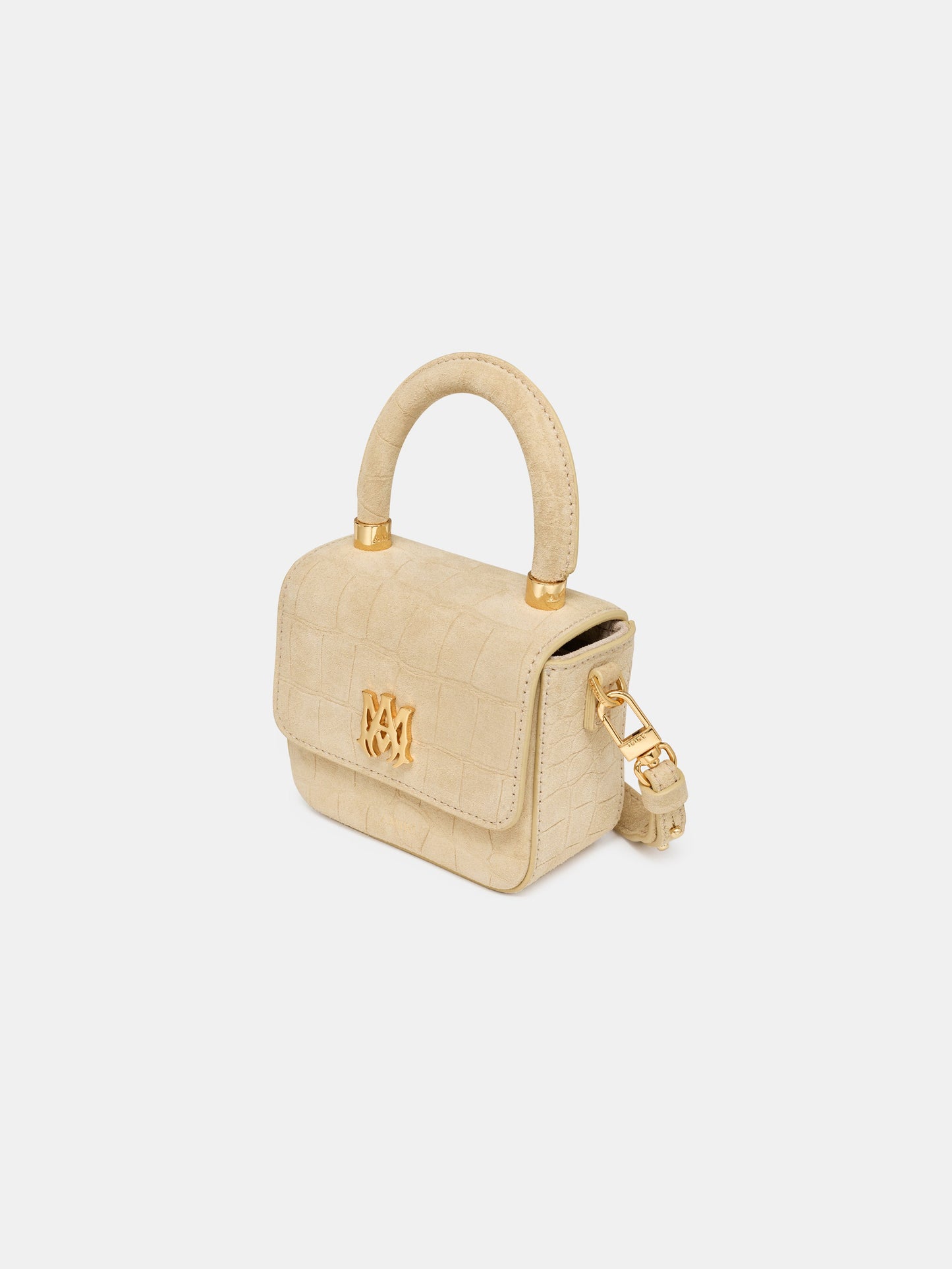 Croc Suede Nano Ma Bag - Taupe | Amiri Great Deal