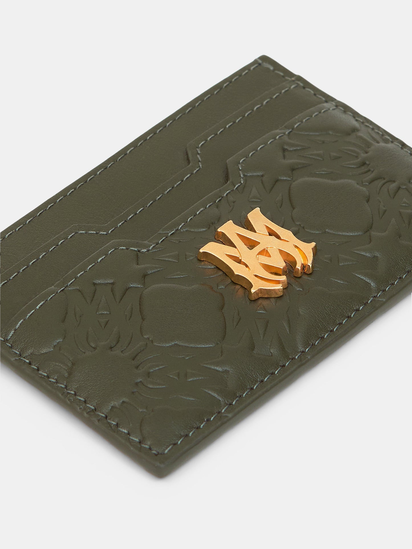 Ma Quad Leather Card Holder - Dark Sage | Amiri Great Deal