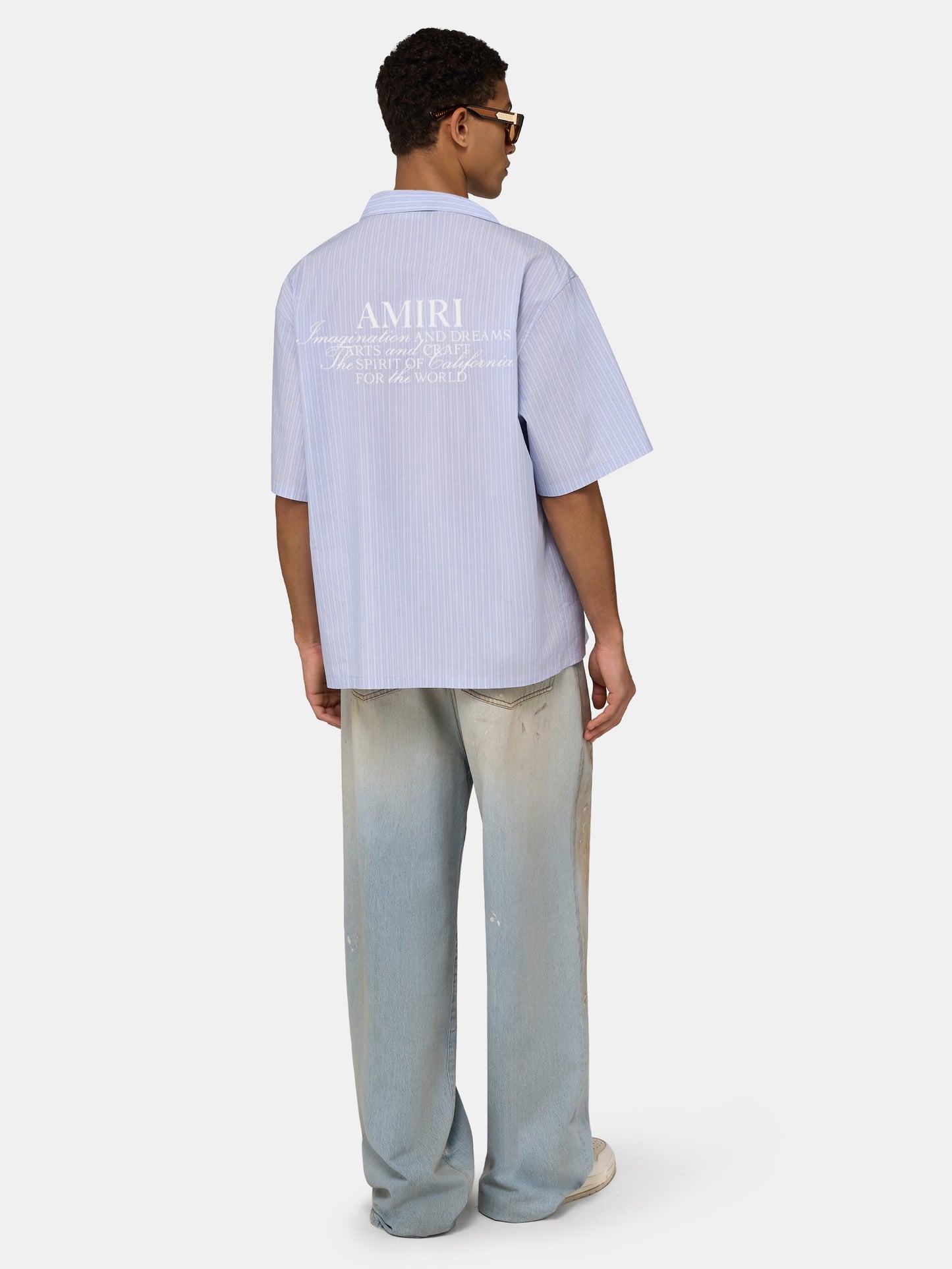 Amiri Spirit Box Camp Shirt - Ashley Blue | Amiri Featured