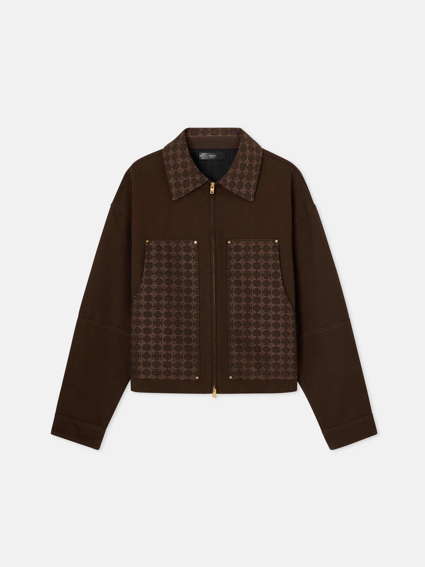 Ma Quad Jacquard Work Jacket - Dark Brown | Amiri Affordable