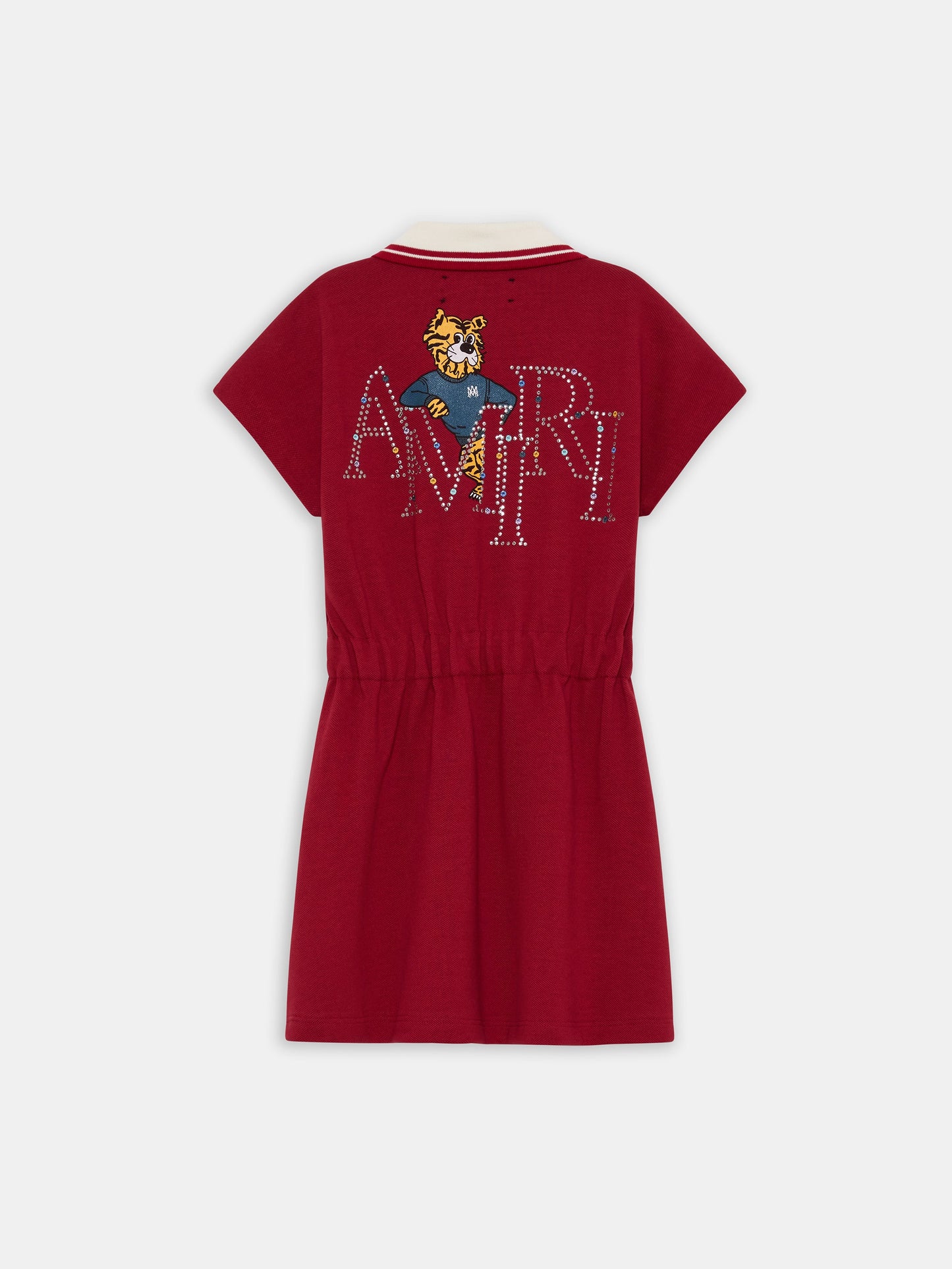 Amiri Staggered Tiger Dress - Deep Red | Amiri Featured