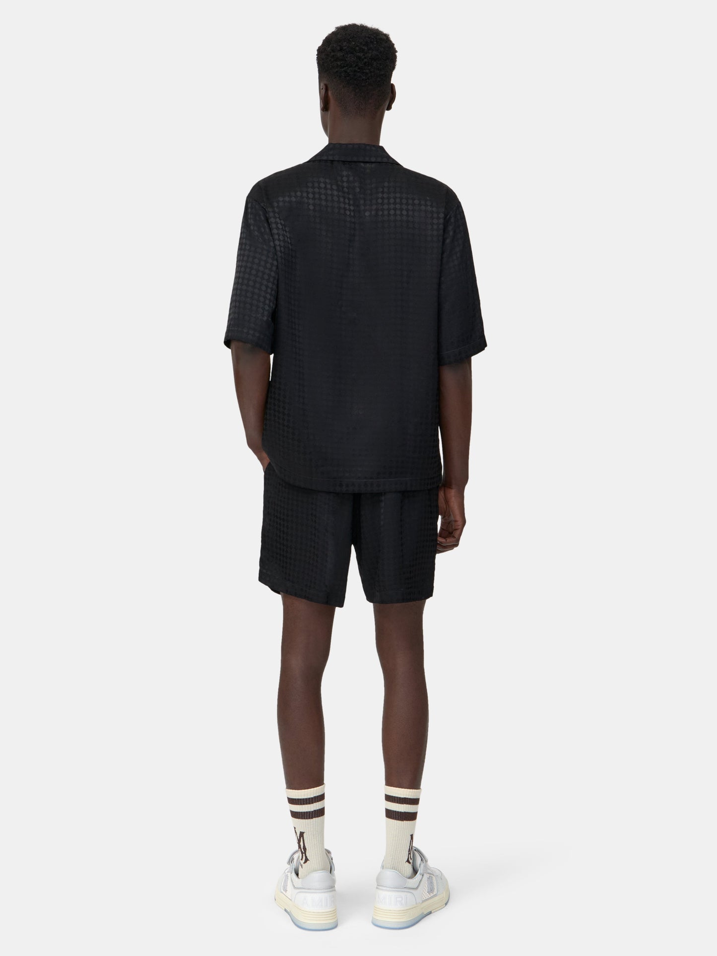 Ma Quad Jacquard Camp Shirt - Black | Amiri Online
