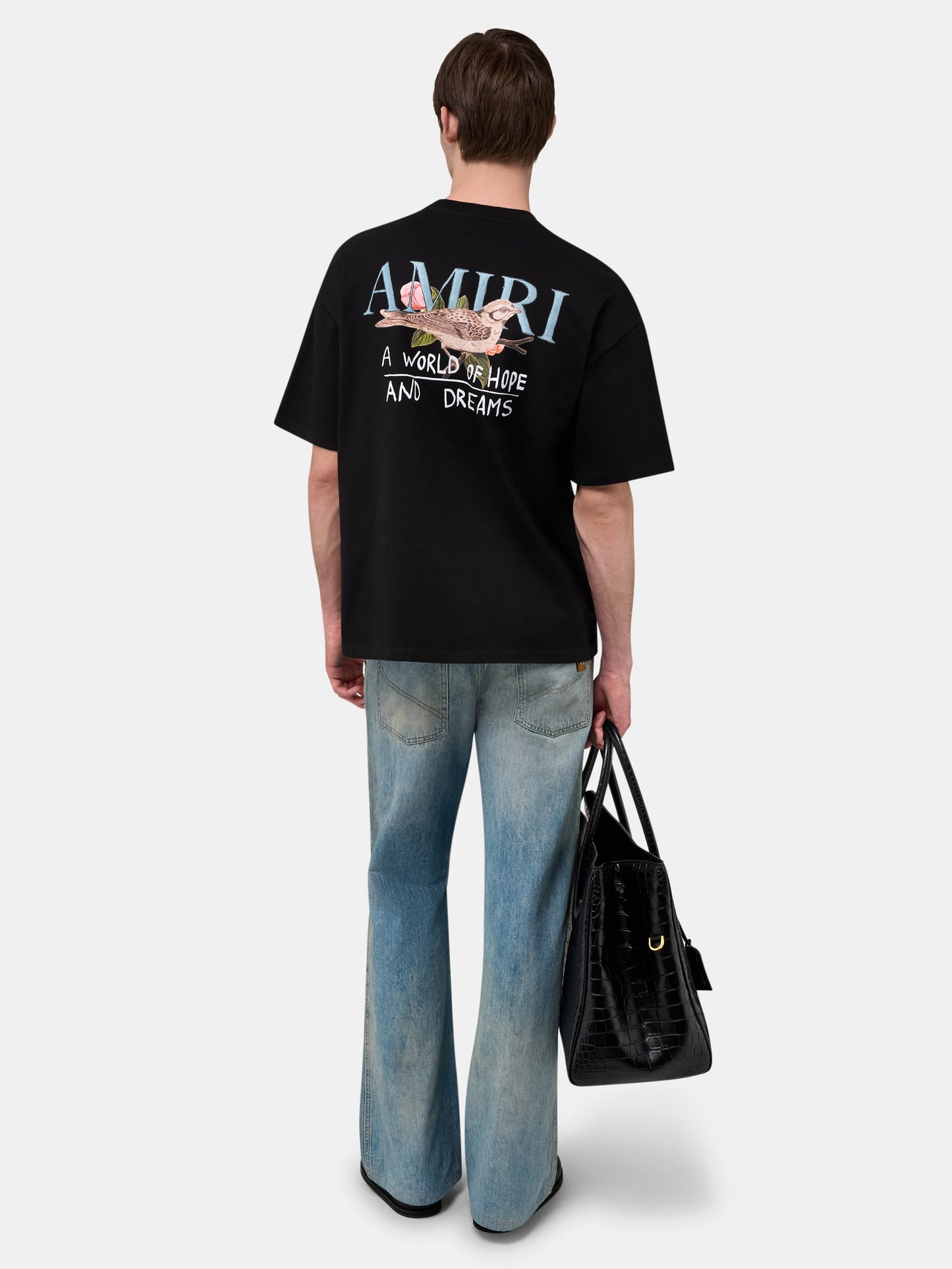 Hope And Dreams Oversized Tee - Black | Amiri Affordable