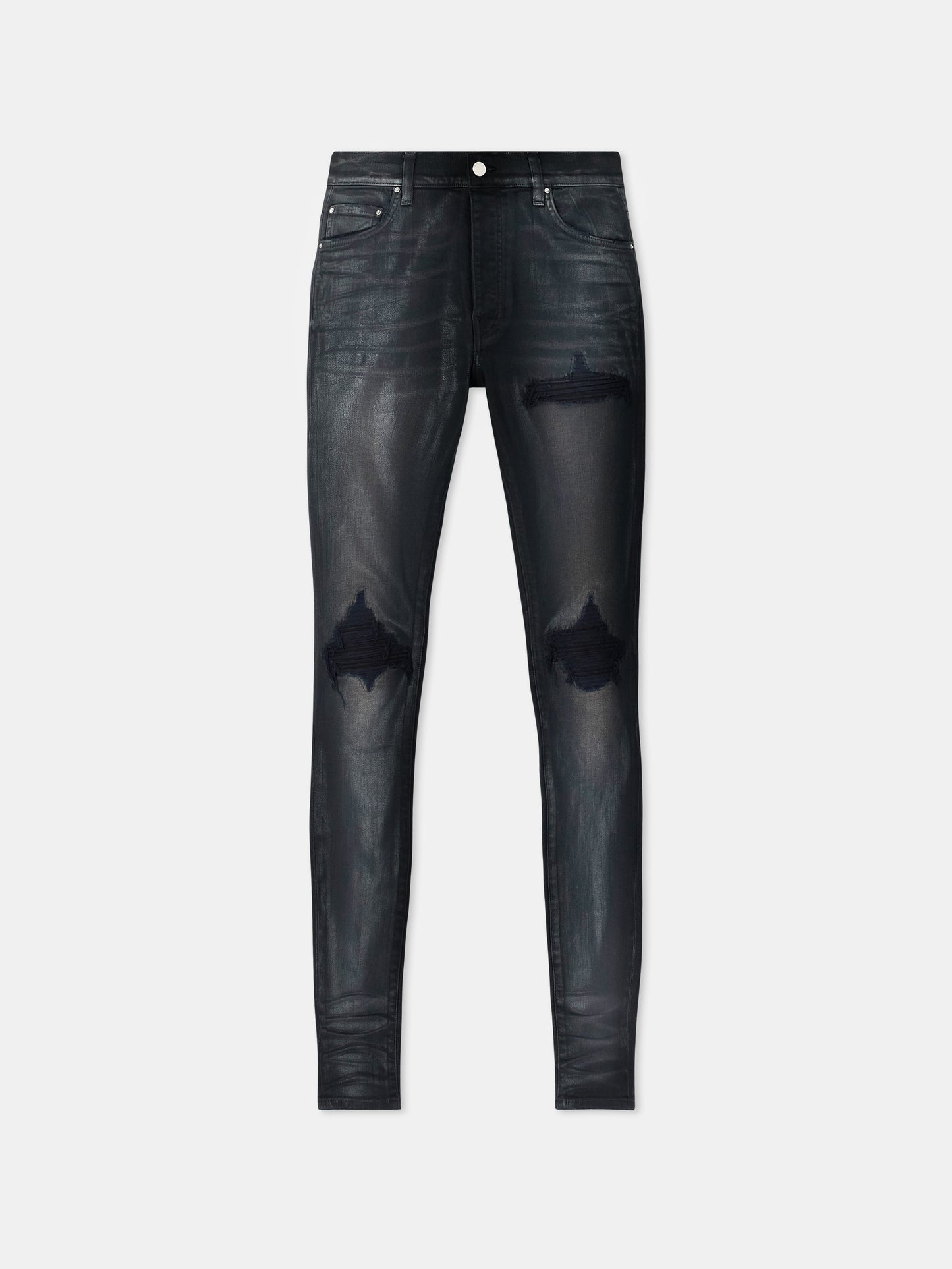 Waxed Mx1 Jean - Waxed Dusty Black | Amiri Sale