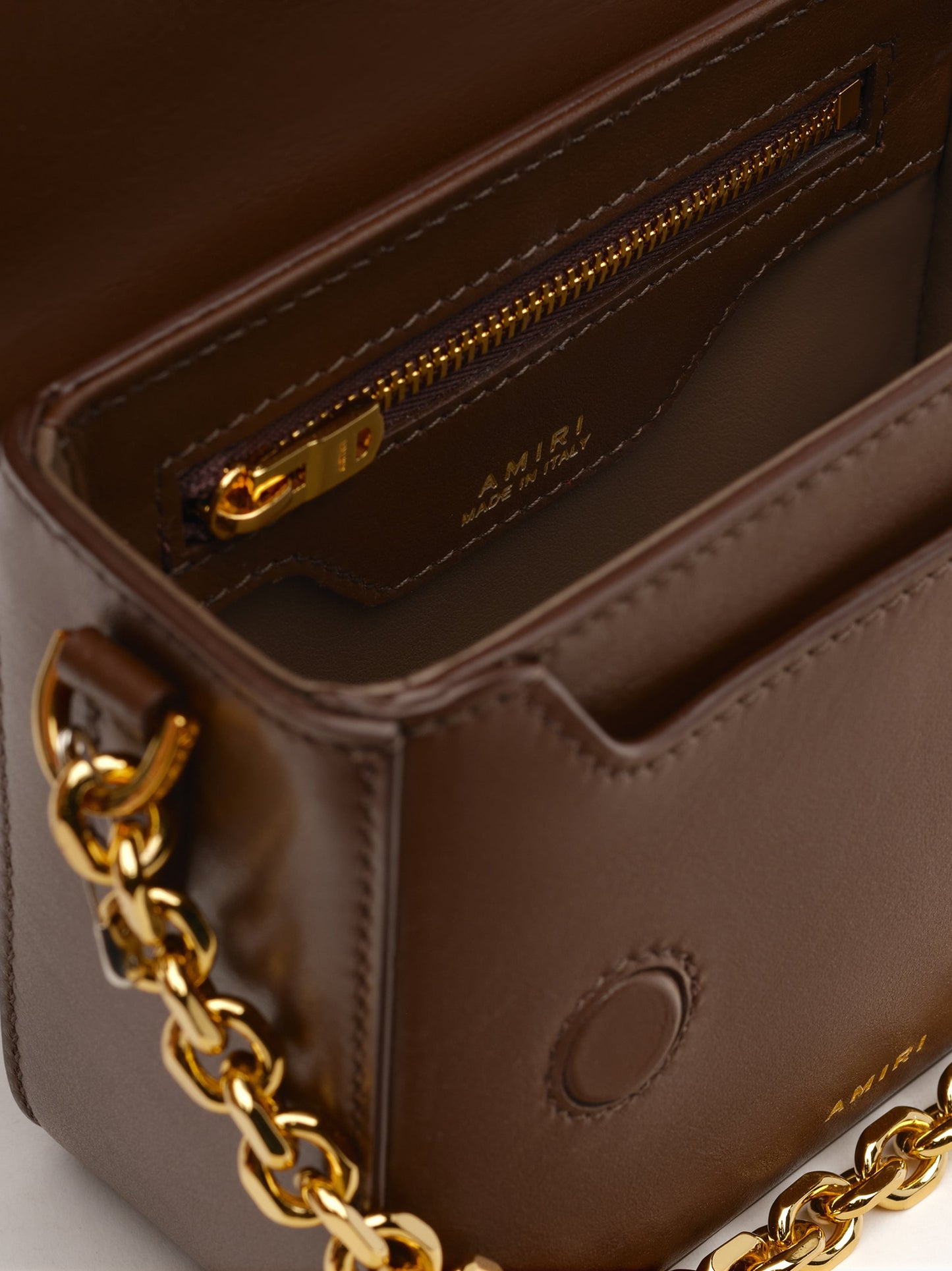 Micro Ma Bag With Chain Handle - Brown | Amiri Online