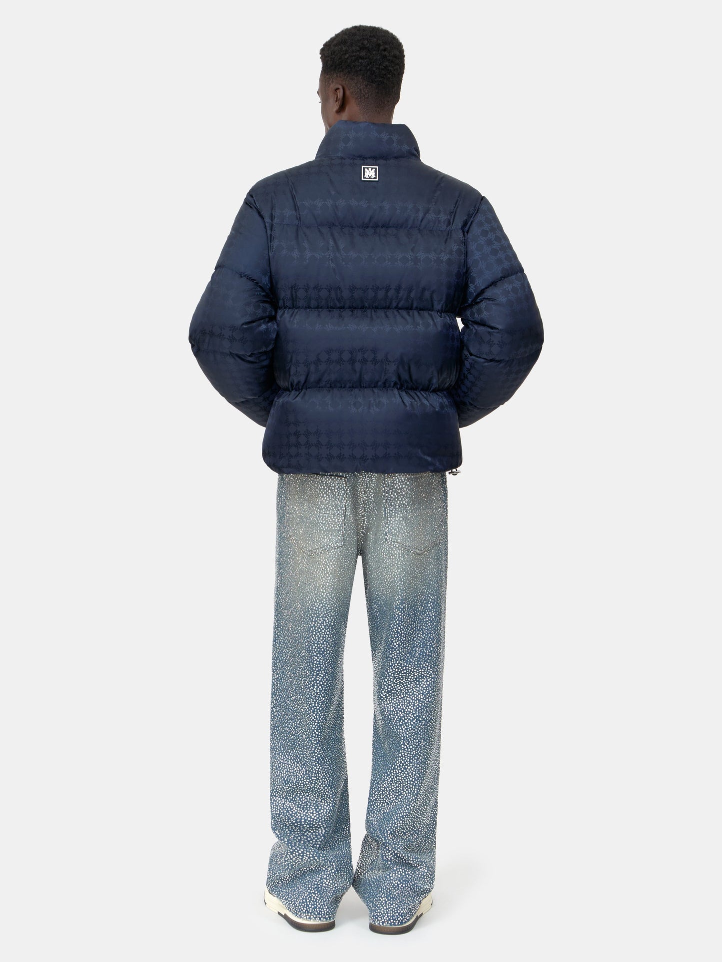 Ma Quad Jacquard Down Jacket - Midnight Blue | Amiri Featured