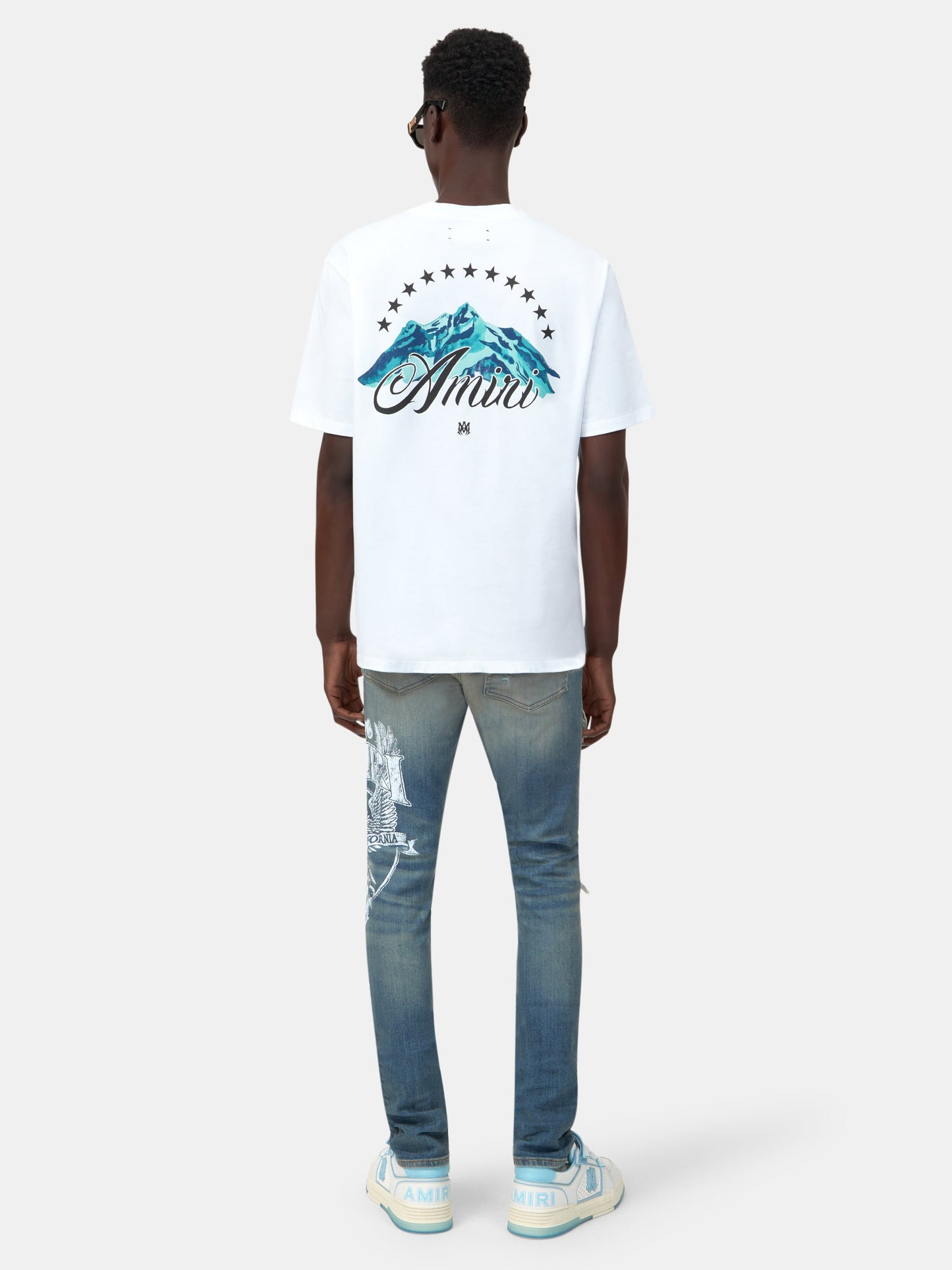 Amiri Eagle Repair Skinny Jean - Driftwood Blue | Amiri Sale