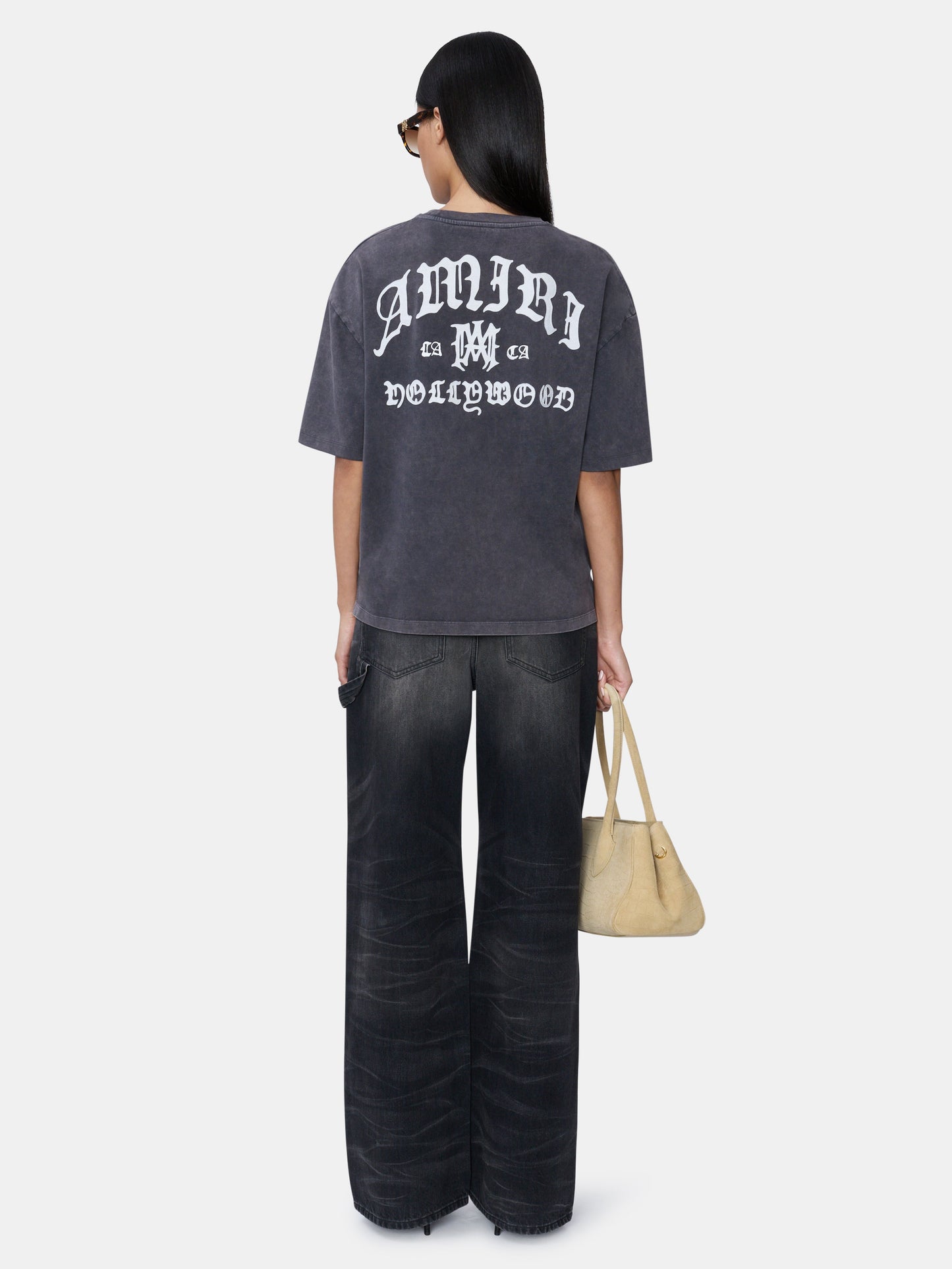 Amiri Hollywood Oversized Tee - Black | Amiri Featured