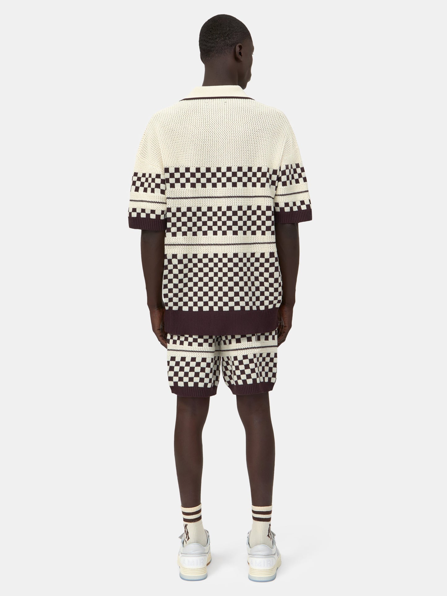 Checkered Mesh Shirt - Alabaster | Amiri Popular Choice