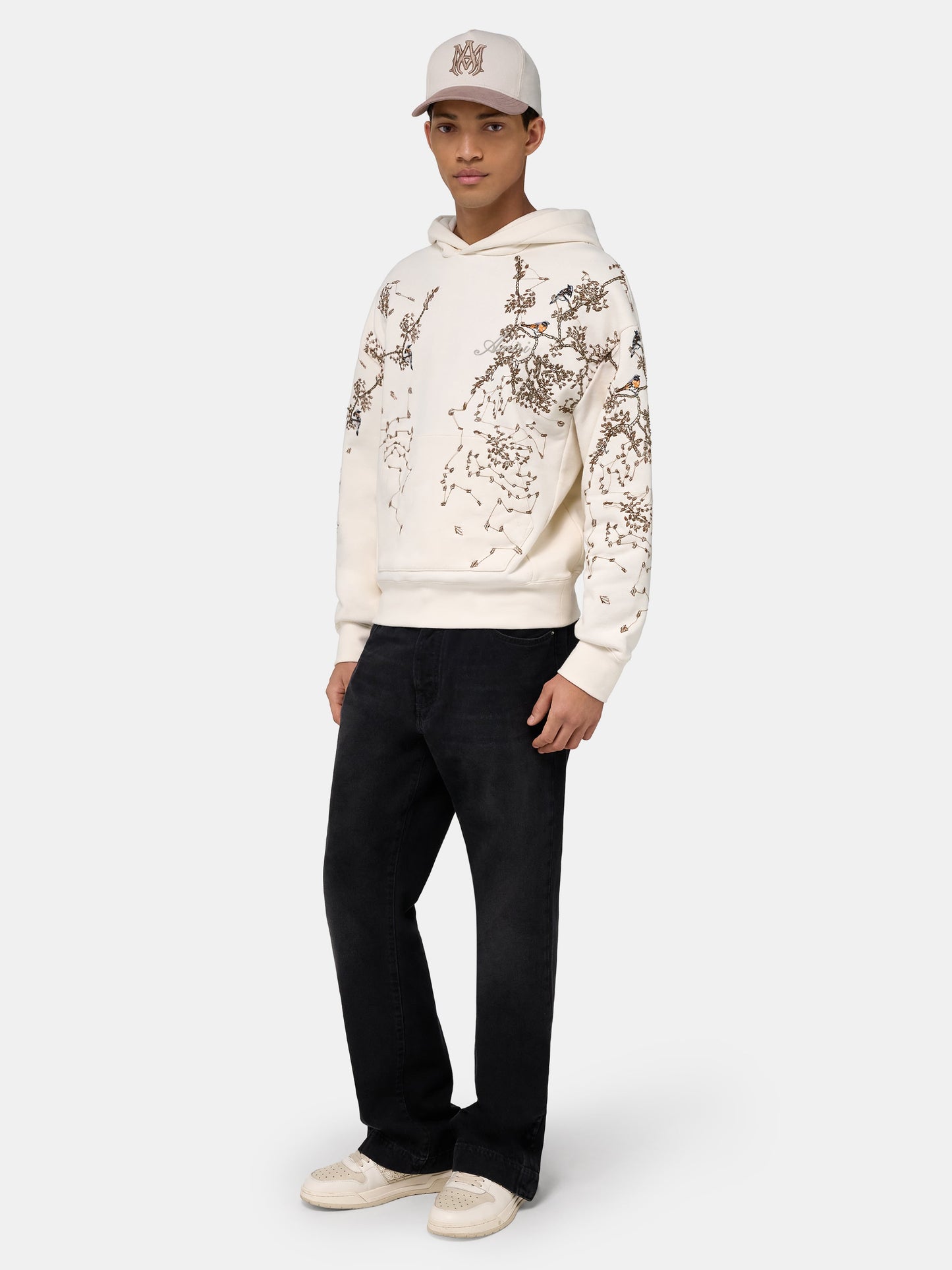 Sparrow Oversized Hoodie - Ivory | Amiri Budget Friendly