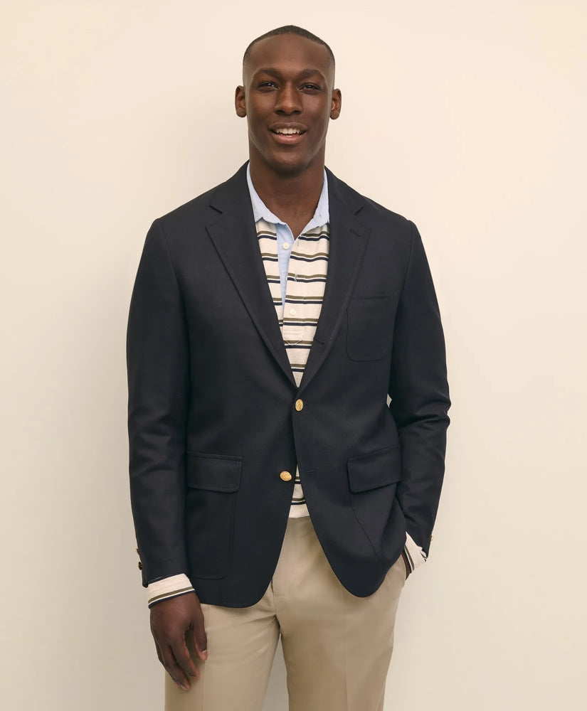 No. 1 Sack Blazer in Dobby Wool / Brooks Brothers Tailored