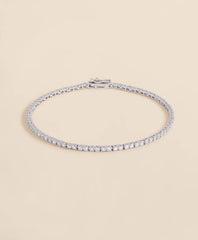 2 CT. Lab-Grown Diamond 14k Gold Link Bracelet / Brooks Brothers Women