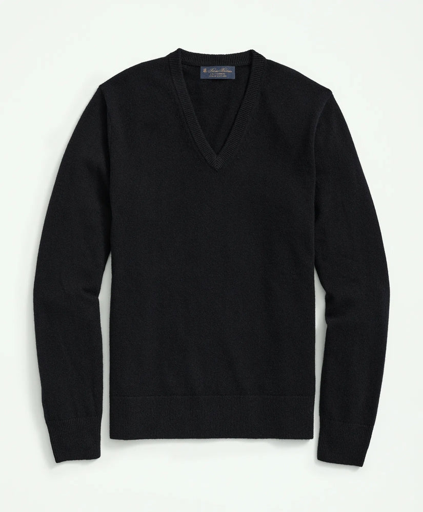 3-Ply Cashmere V-Neck Sweater / Brooks Brothers Men