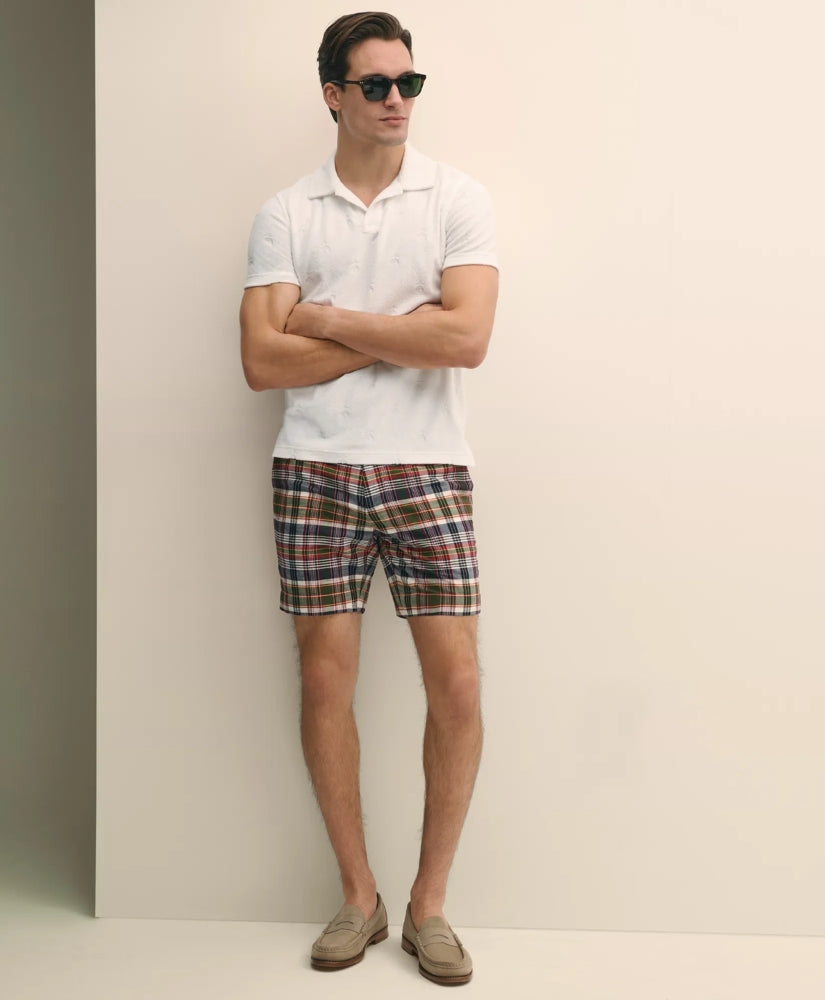 7" Cotton Madras Shorts / Brooks Brothers Sale