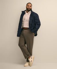 Big & Tall Bomber Jacket in Cotton Blend / Brooks Brothers Men