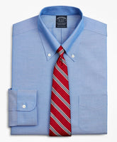 Big & Tall Stretch Dress Shirt, Non-Iron Pinpoint Button-Down Collar / Brooks Brothers Shirts