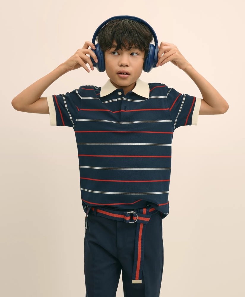 Boys Cotton-Blend Pique Polo Shirt / Brooks Brothers Boys