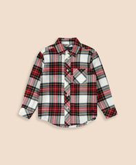 Boys Cotton Brushed Flannel Shirt / Brooks Brothers Boys