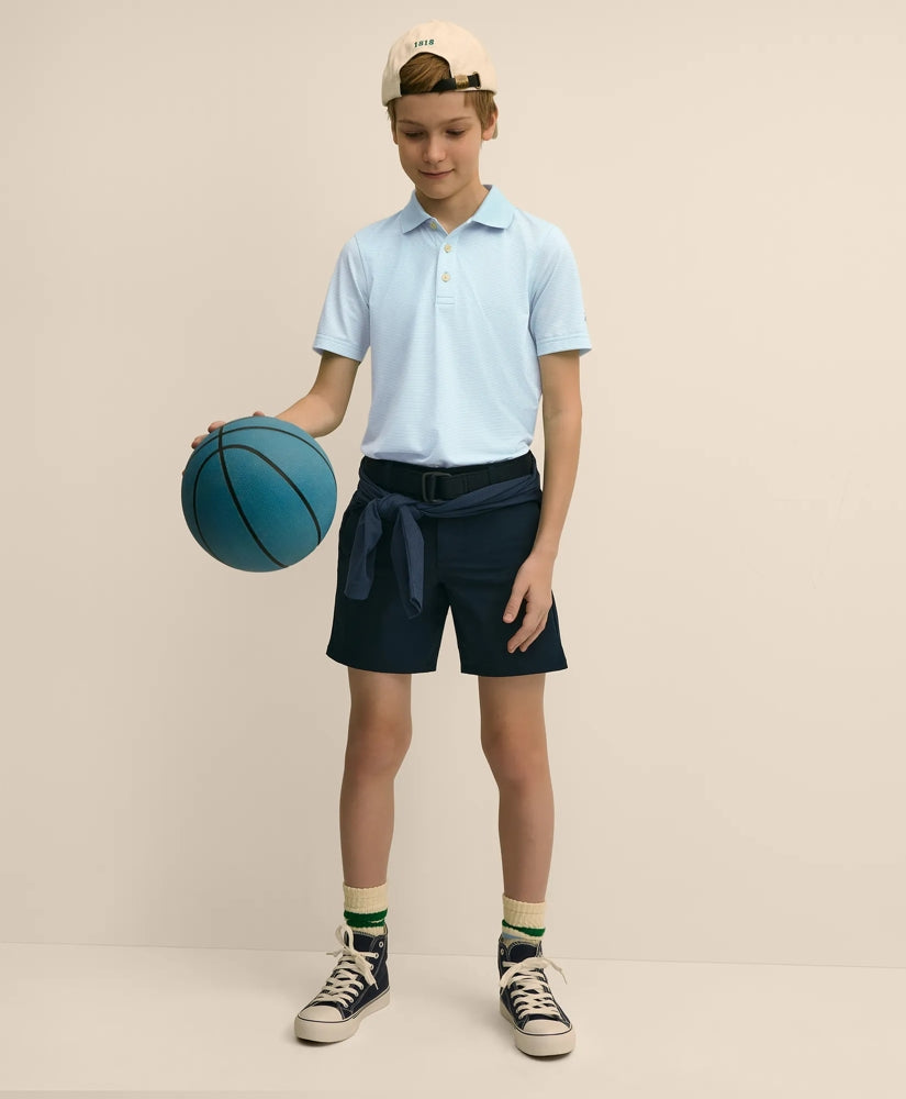 Boys Performance Series Micro-Stripe Polo / Brooks Brothers Boys