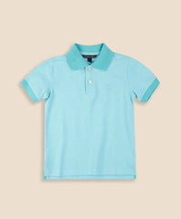 Boys Stretch Cotton Contrast Pique Polo Shirt / Brooks Brothers Boys