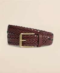 Braided Leather Belt / Brooks Brothers Men
