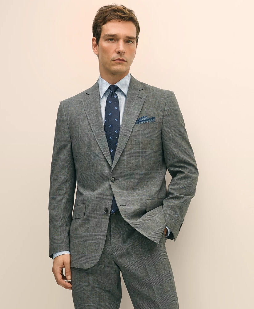 Brooks Brothers Explorer Collection Classic Fit Wool Check Suit Jacket / Brooks Brothers Sale