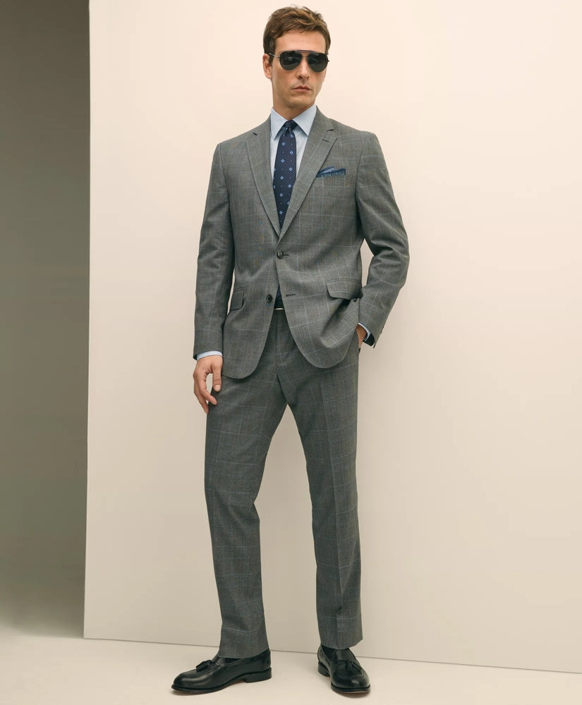 Brooks Brothers Explorer Collection Classic Fit Wool Check Suit Pants / Brooks Brothers Sale