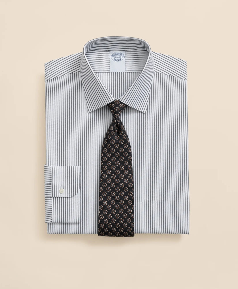 Brooks Brothers Explorer Collection Non-Iron Twill Ainsley Collar Striped, Dress Shirt / Brooks Brothers Men