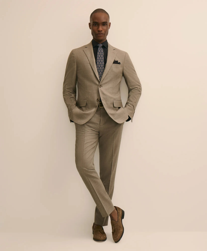 Brooks Brothers Explorer Collection Slim Fit Wool Stripe Suit Pants / Brooks Brothers Men