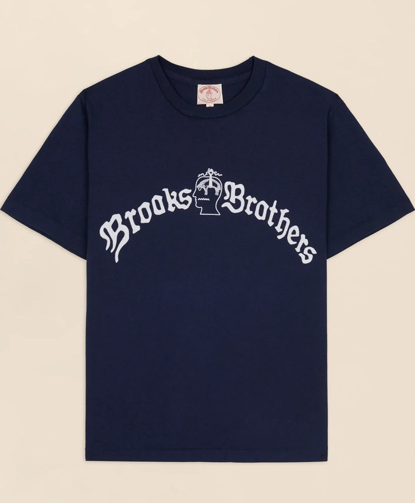 Brooks Brothers x Brain Dead Cotton Vintage-Inspired Emblem T-Shirt / Brooks Brothers Men