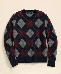Brushed Wool Argyle Sweater / Brooks Brothers Sale