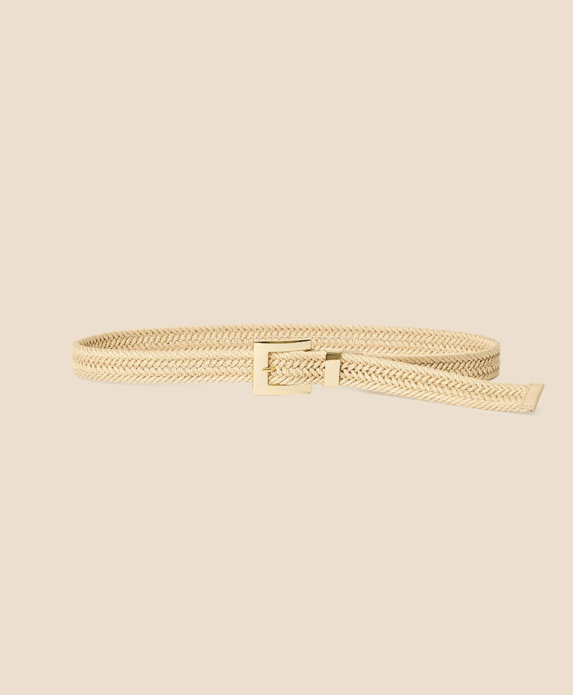 B-Low the Belt Linen Braided Belt / Brooks Brothers Women
