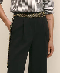 B-Low the Belt Mini-Chain Leather Belt / Brooks Brothers Women