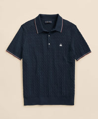 Cable Knit Archive Tennis Polo in Supima / Brooks Brothers Men