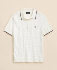 Cable Knit Archive Tennis Polo in Supima / Brooks Brothers Men