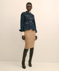 Camel Hair Pencil Skirt / Brooks Brothers Women