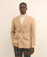 Classic Fit Camel Hair Double-Breasted 1818 Sport Coat / Brooks Brothers Tailored