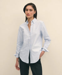 Classic-Fit Cotton Oxford Stripe Shirt / Brooks Brothers Shirts