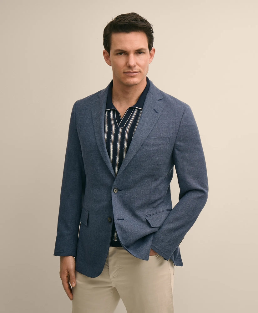 Classic Fit Wool Hopsack Sport Coat / Brooks Brothers Men