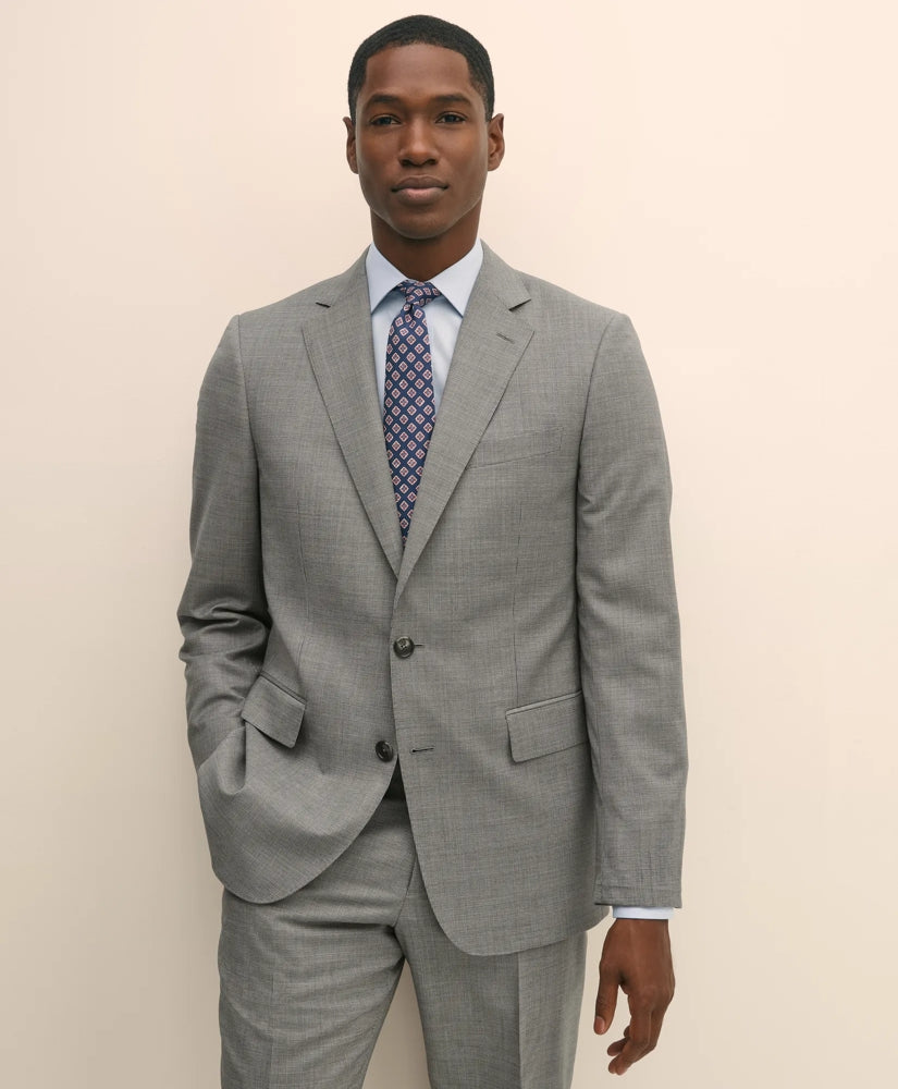 Classic Fit Wool Mini Houndstooth 1818 Suit / Brooks Brothers Men