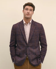 Classic Fit Wool Flannel Plaid Sport Coat / Brooks Brothers Sale