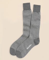 Cotton Bird's Eye Crew Socks / Brooks Brothers Men